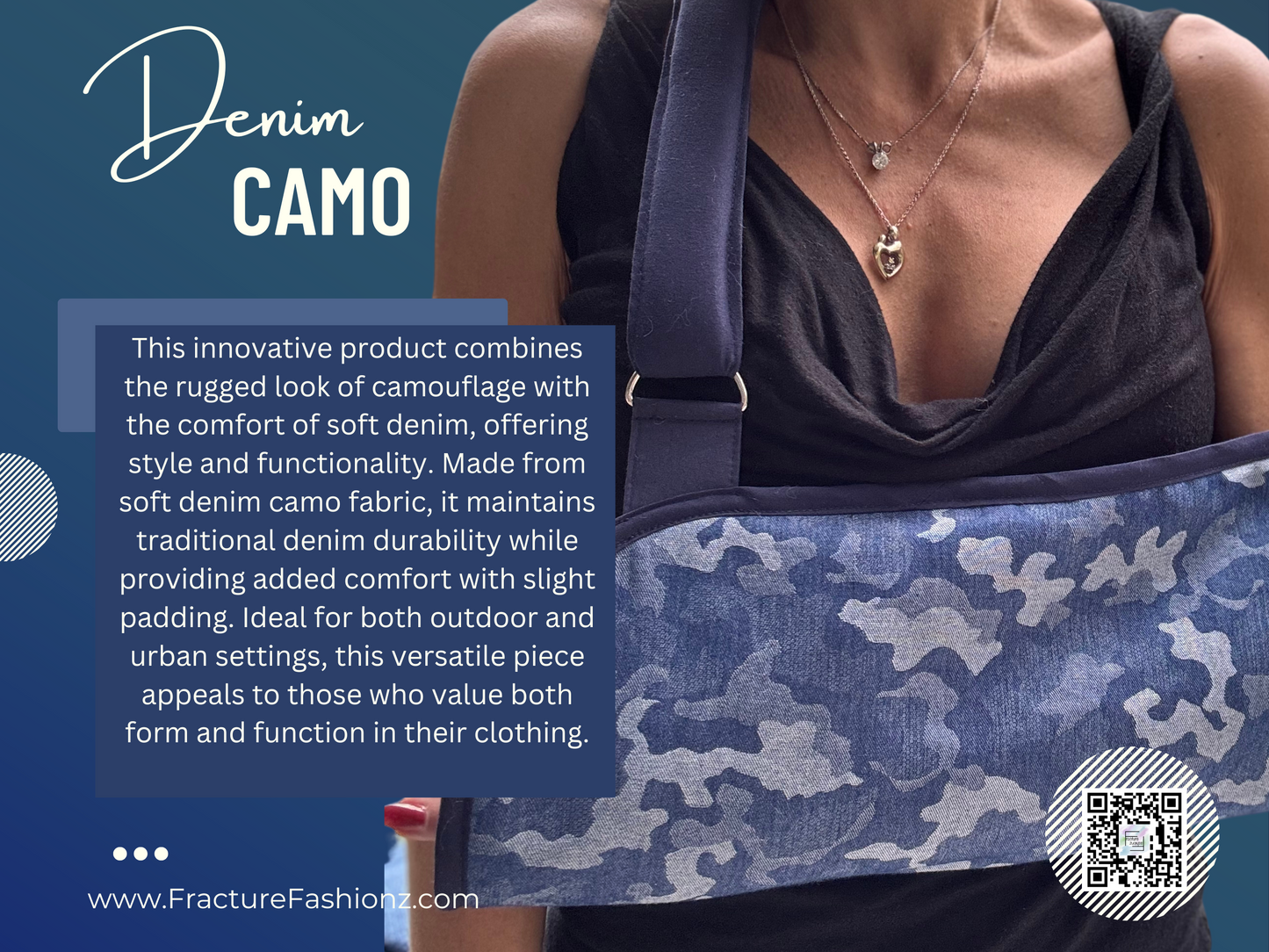 Arm Sling | Denim Camo Arm Sling