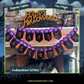Sparkling Sequins Embroidered Halloween Bunting with Fun Fringe and Embellishments