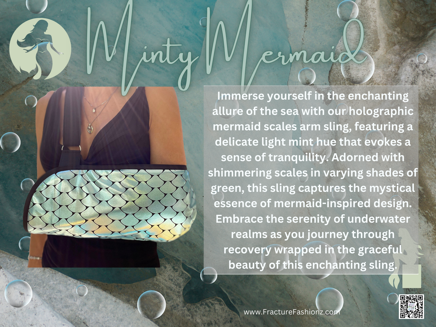 Arm Sling | Minty Mermaid Designer Arm Sling