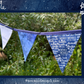 Twinkle Twinkle Little Star Nursery Bunting - Navy and Gray Baby Room Decor