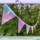 Unicorn Dreams Bunting Garland - Pink Purple Party Decoration, Birthday Party Flags