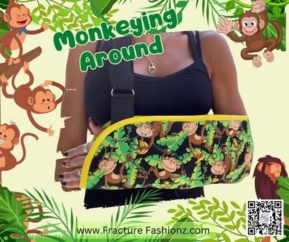 Armschlinge | Kuschelweiche Armschlinge „Monkeying Around“