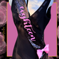 Sash | Chic Black and Pink Sequins Customizable Party Sash