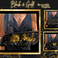 Arm Sling | Black & Gold Reversible Sequins Arm Sling
