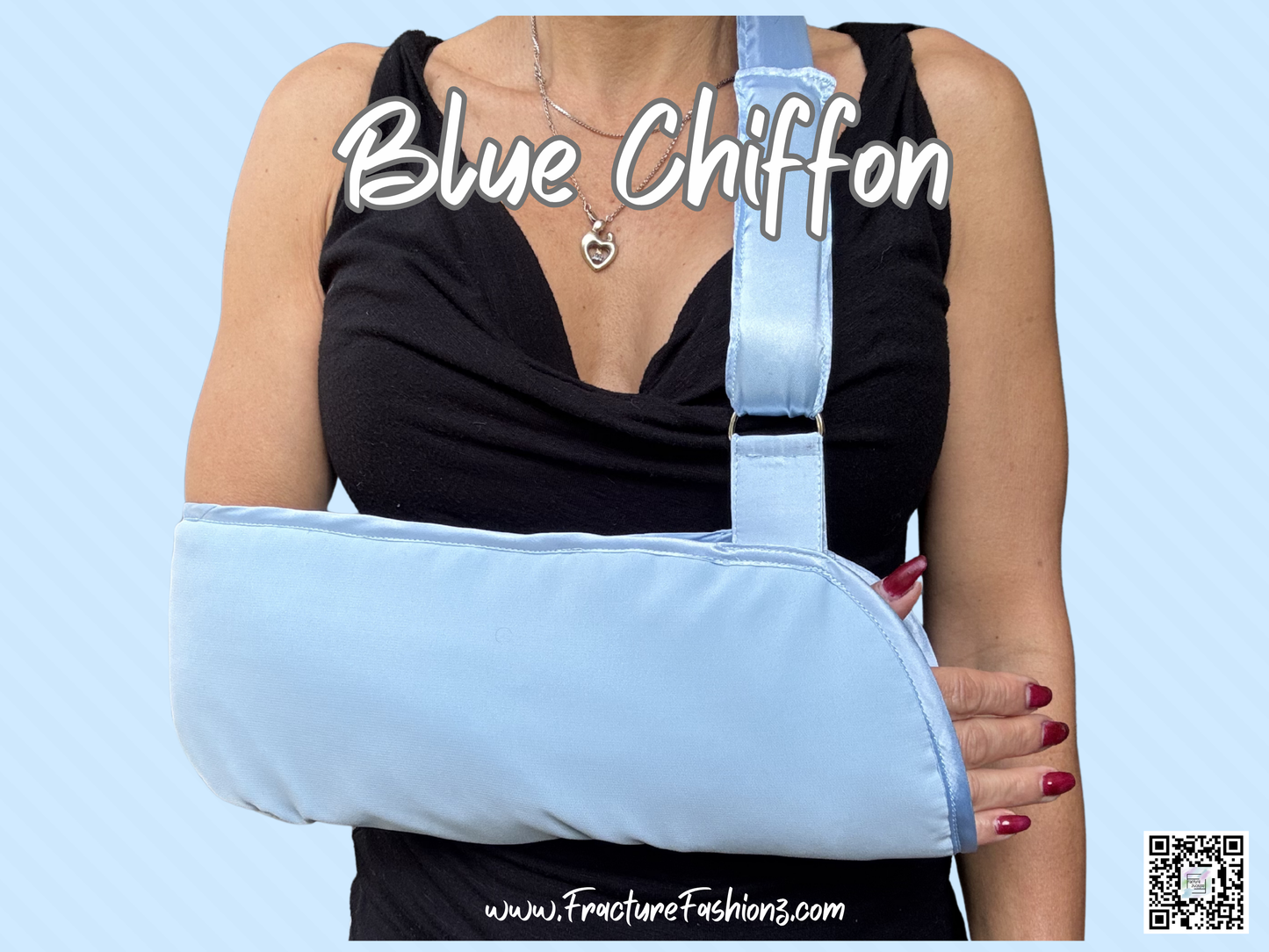Arm Sling | Blue Chiffon Arm Sling