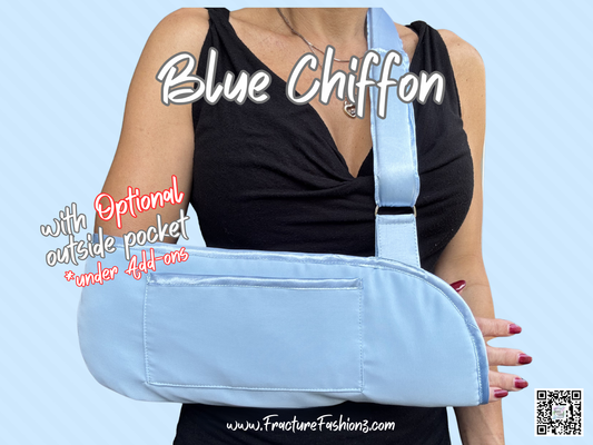 Arm Sling | Blue Chiffon Arm Sling