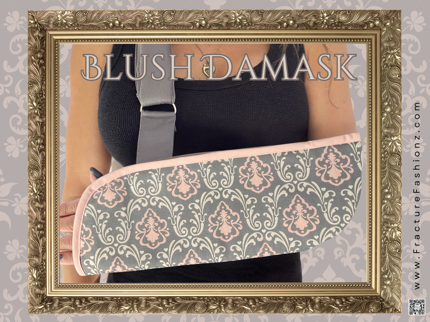 Arm Sling | Blush Damask Designer Arm Sling