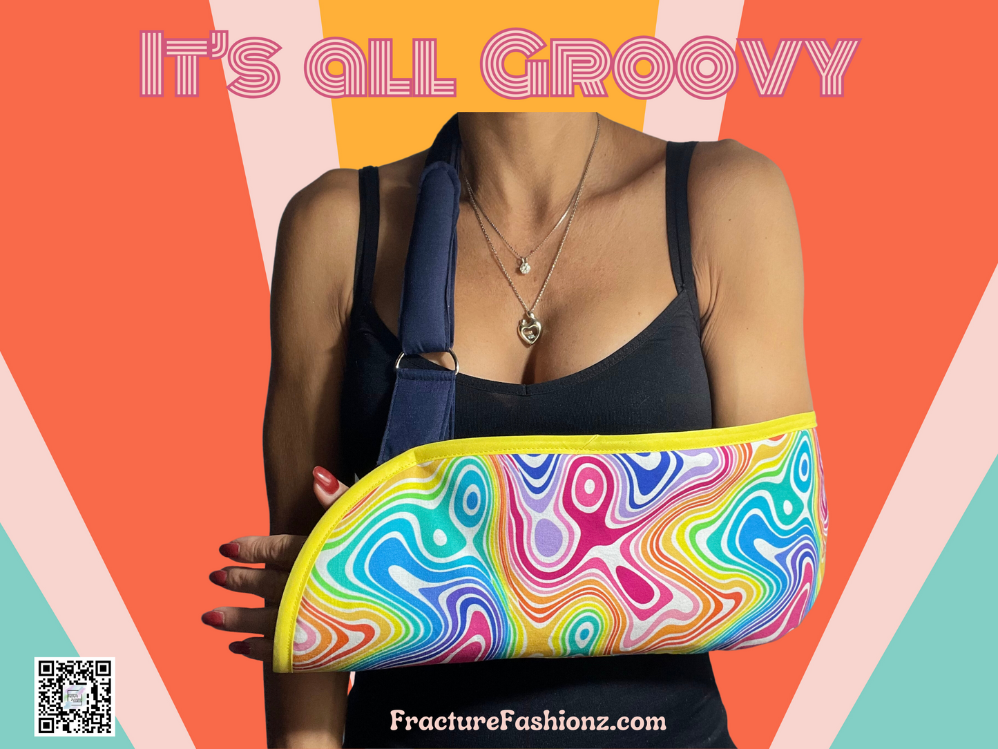 Arm Sling | It's All Groovy Cushioned Arm Sling - Tie Dye