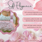 Arm Sling | Soft Elegance: Padded Arm Sling with Soft Pink Chiffon 3D Flowers