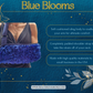 Arm Sling | Royal Blue Blooms: Luxurious Padded Arm Sling with Chiffon 3D Flowers