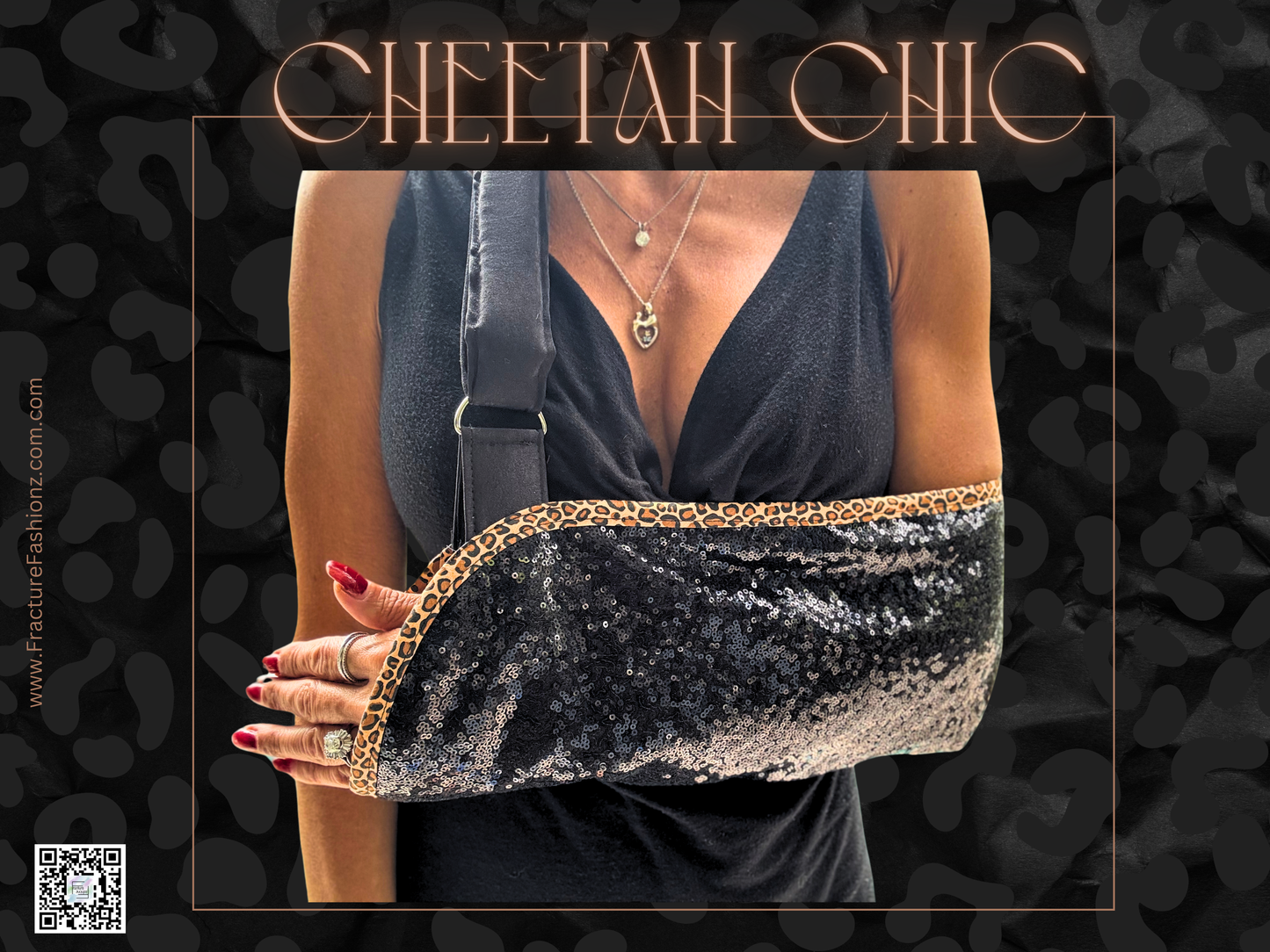 Arm Sling | Cheetah Chic Designer Arm Sling
