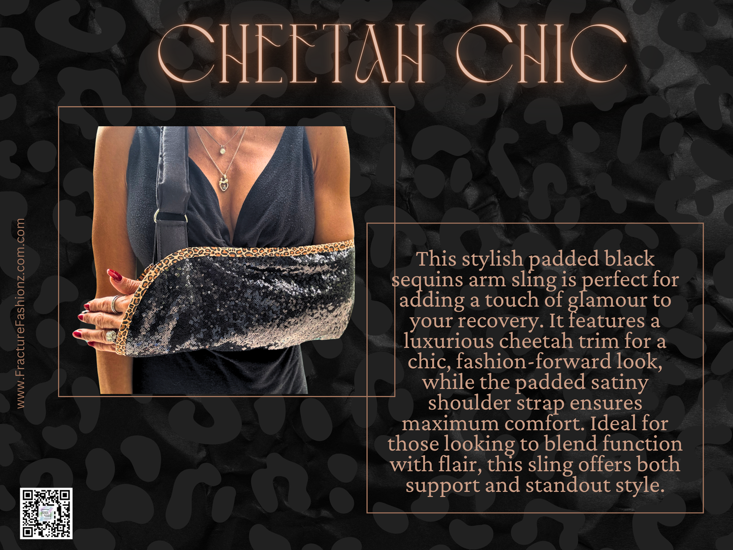 Arm Sling | Cheetah Chic Designer Arm Sling