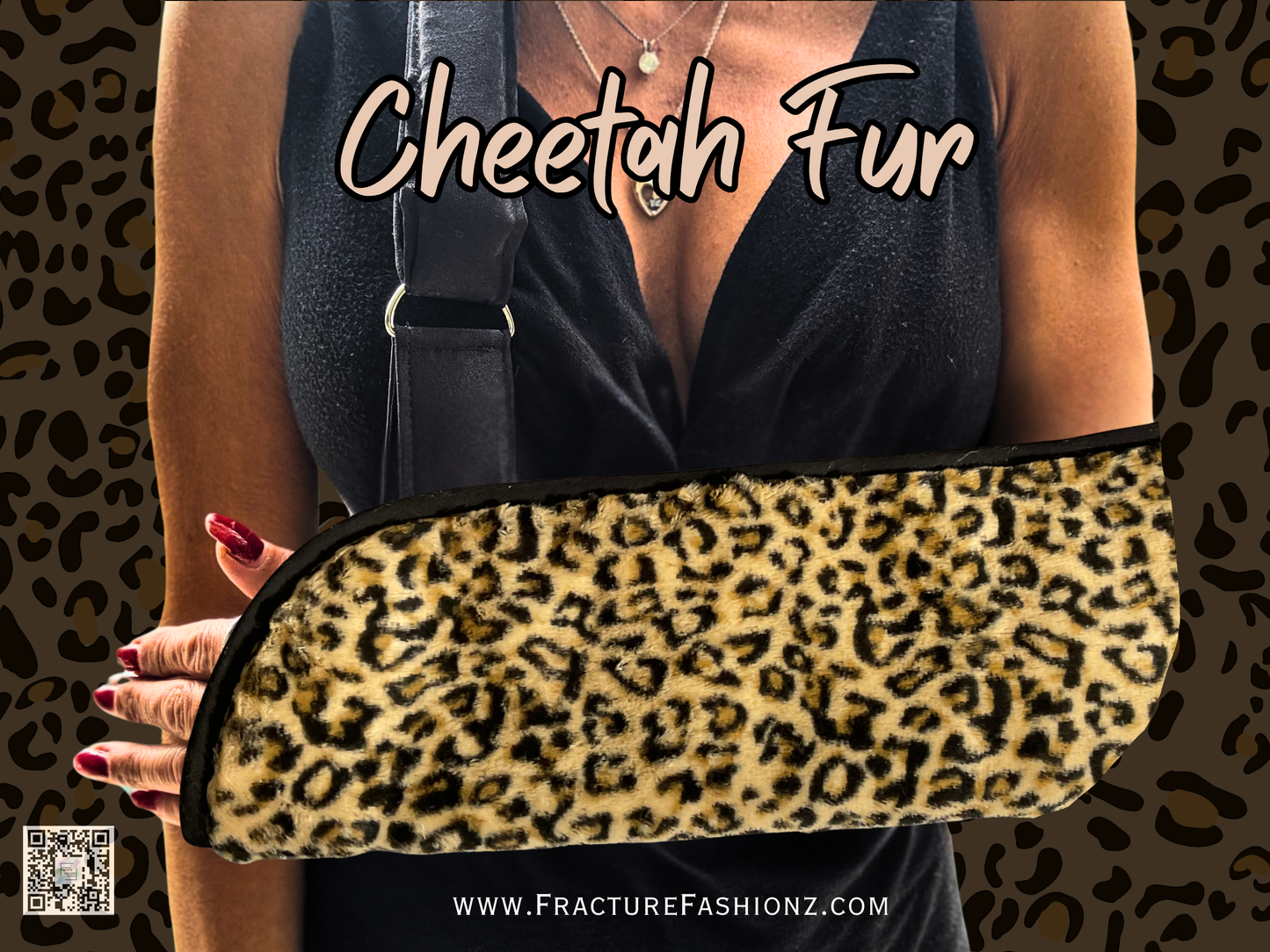 Arm Sling | Cheetah Fur Arm Sling