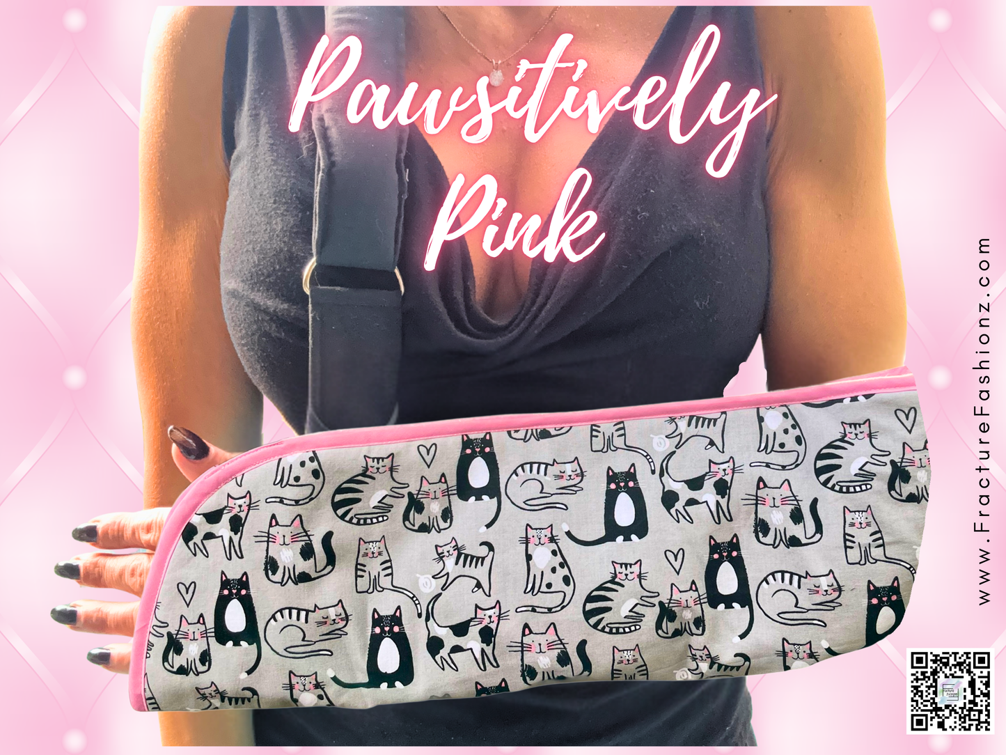 Arm Sling | Pawsitively Pink Cat Arm Sling