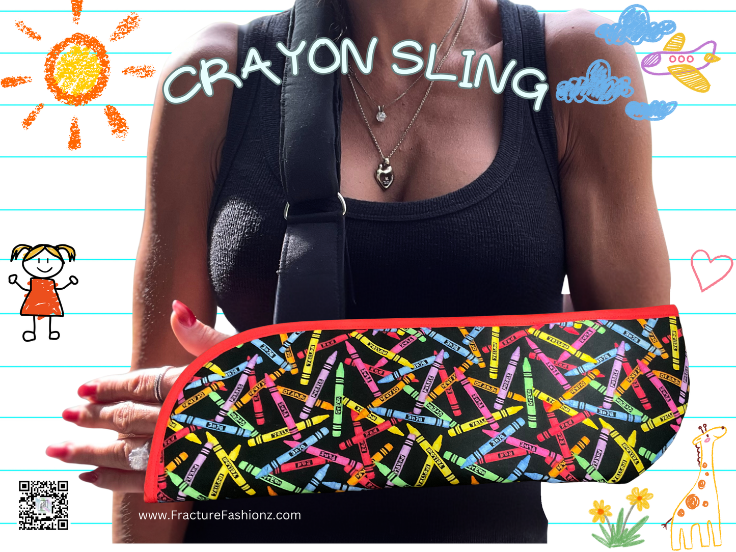 Armschlinge | Crayons gepolsterte Armschlinge