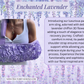 Arm Sling | Enchanted Lavender: Padded Arm Sling with 3D Chiffon Flowers