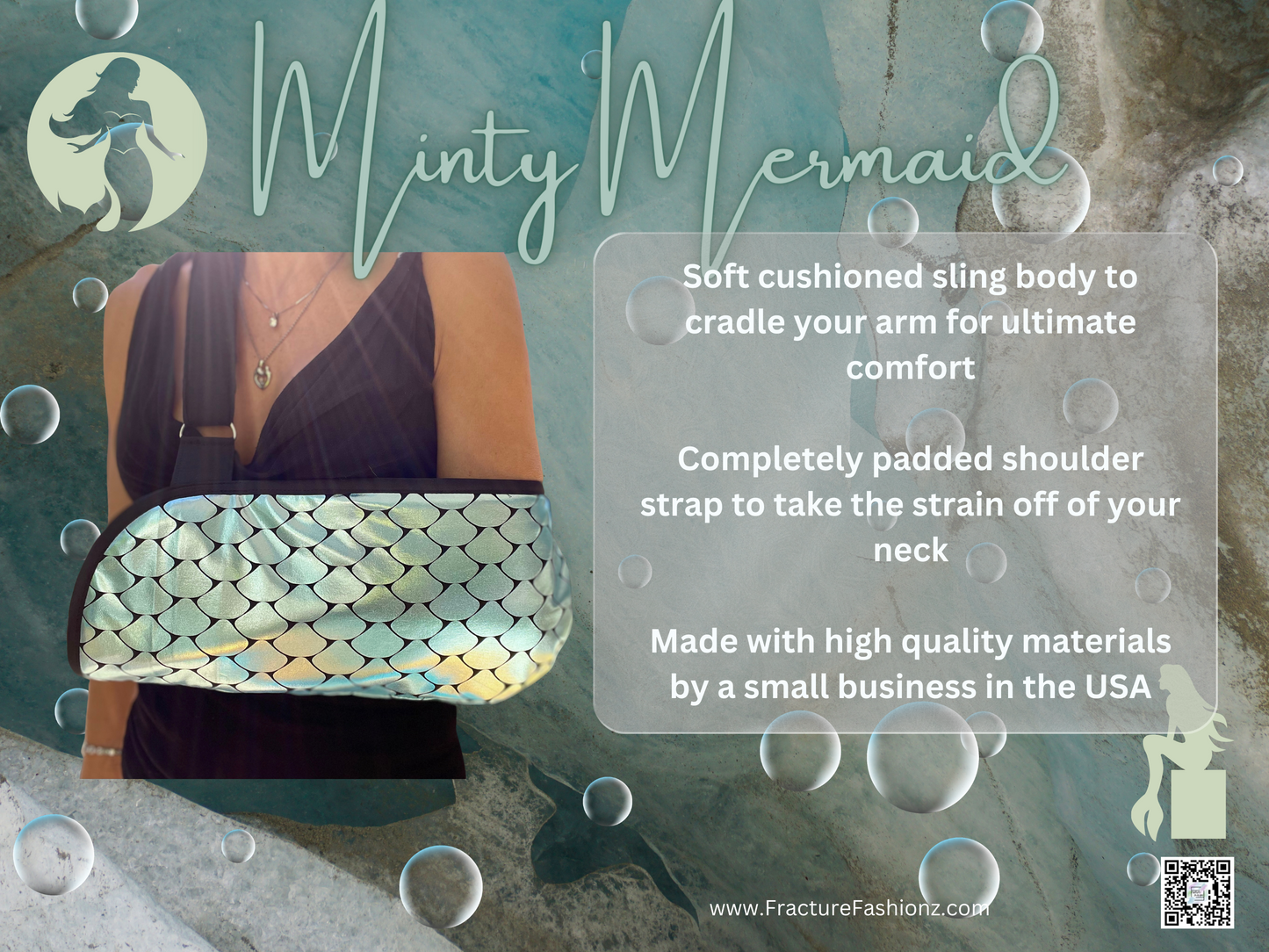 Arm Sling | Minty Mermaid Designer Arm Sling