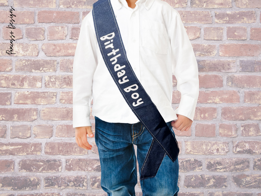 Sash | Dark Denim Party Sash