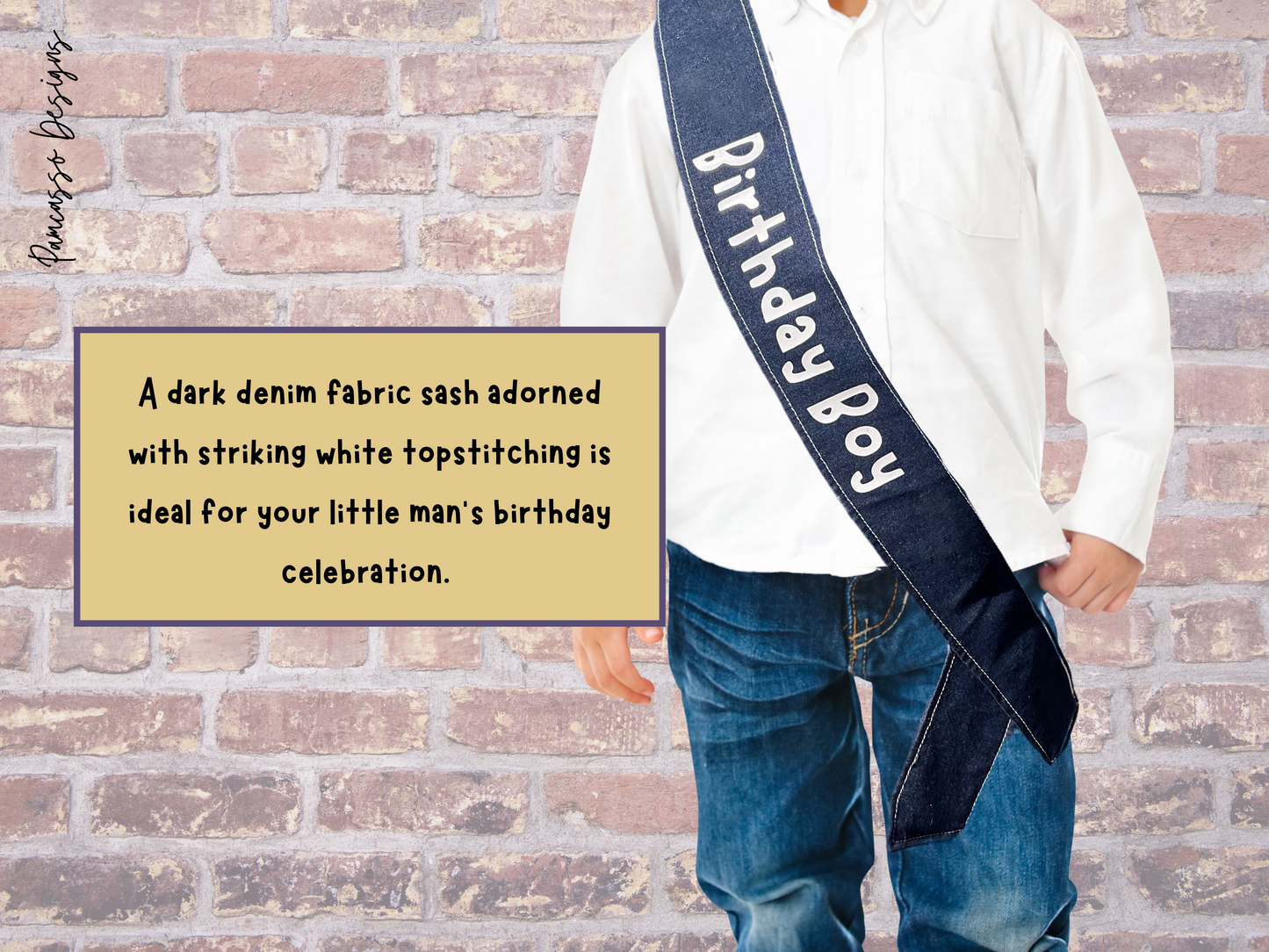 Sash | Dark Denim Party Sash