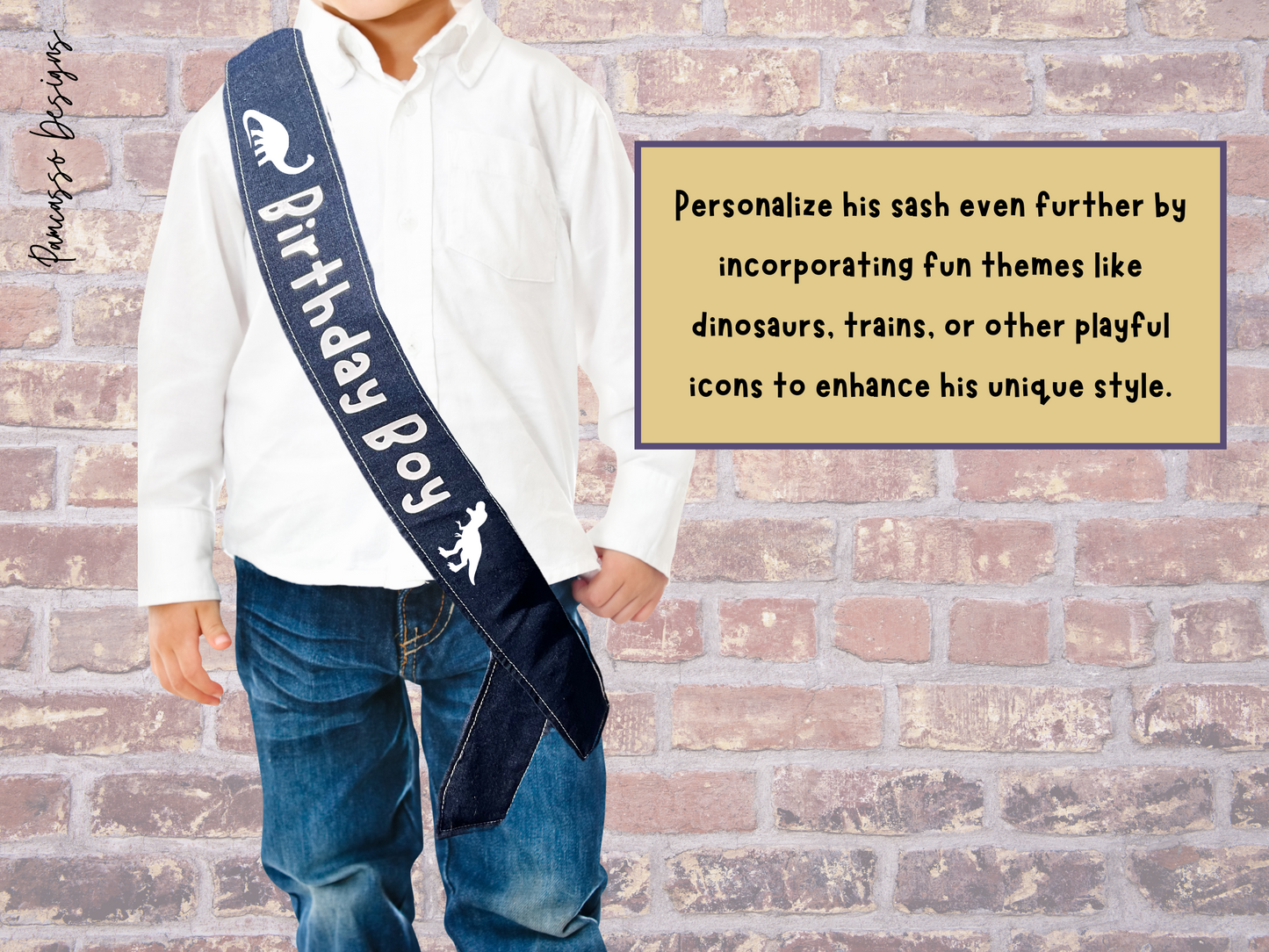 Sash | Dark Denim Party Sash