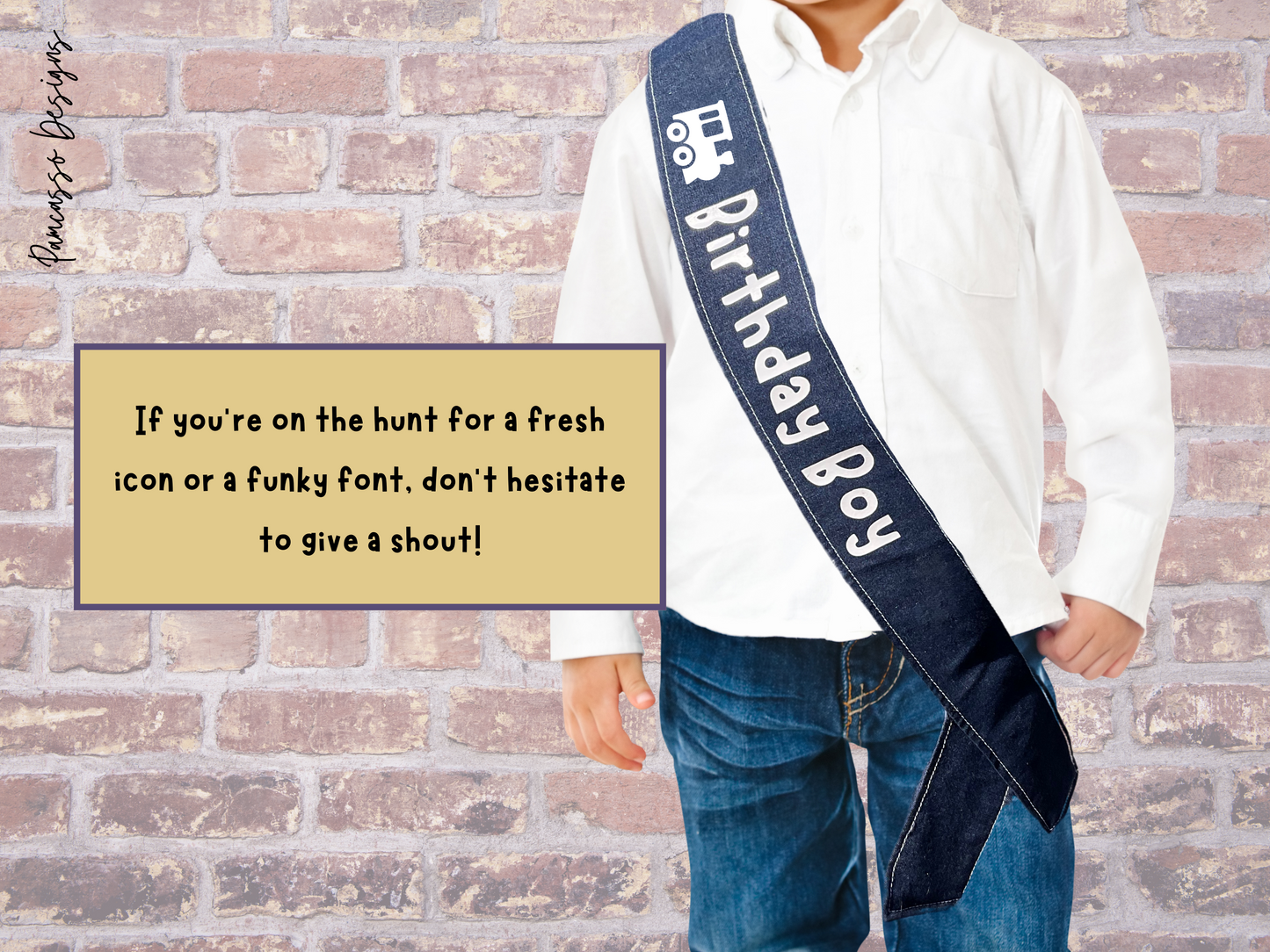 Sash | Dark Denim Party Sash