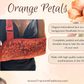 Arm Sling | Orange Embroidered Petals Arm Sling with Padded Adjustable Strap