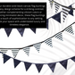 Solid Black Canvas flag buntings