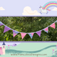 Unicorn Dreams Bunting Garland - Pink Purple Party Decoration, Birthday Party Flags