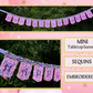 Bunting | MINI Tabletop Pastel Sequins Birthday Bunting: Sparkle and Elegance for Her Special Day