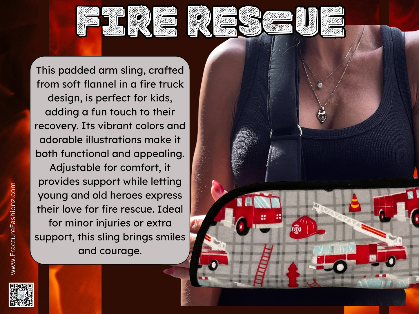 Écharpe de bras | Écharpe de bras de secours d'incendie