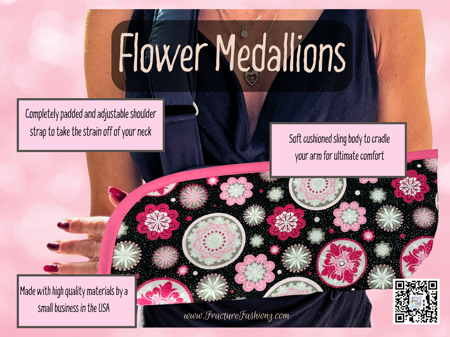 Arm Sling | Flowers Medallions Arm Sling