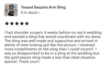 Arm Sling | Tossed Sequins Bling Arm Sling