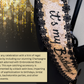 Sash | Champagne Gold Sequin Fabric Sash with Black Embroidered Flowers