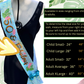 Ceinture en satin noir avec sequins et inscription dorée, bordée d'un galon doré
