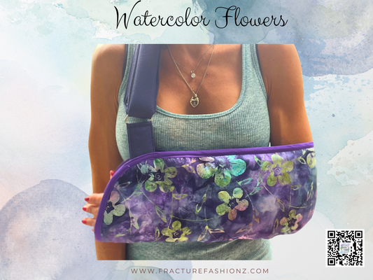 Watercolor Flowers Arm Sling