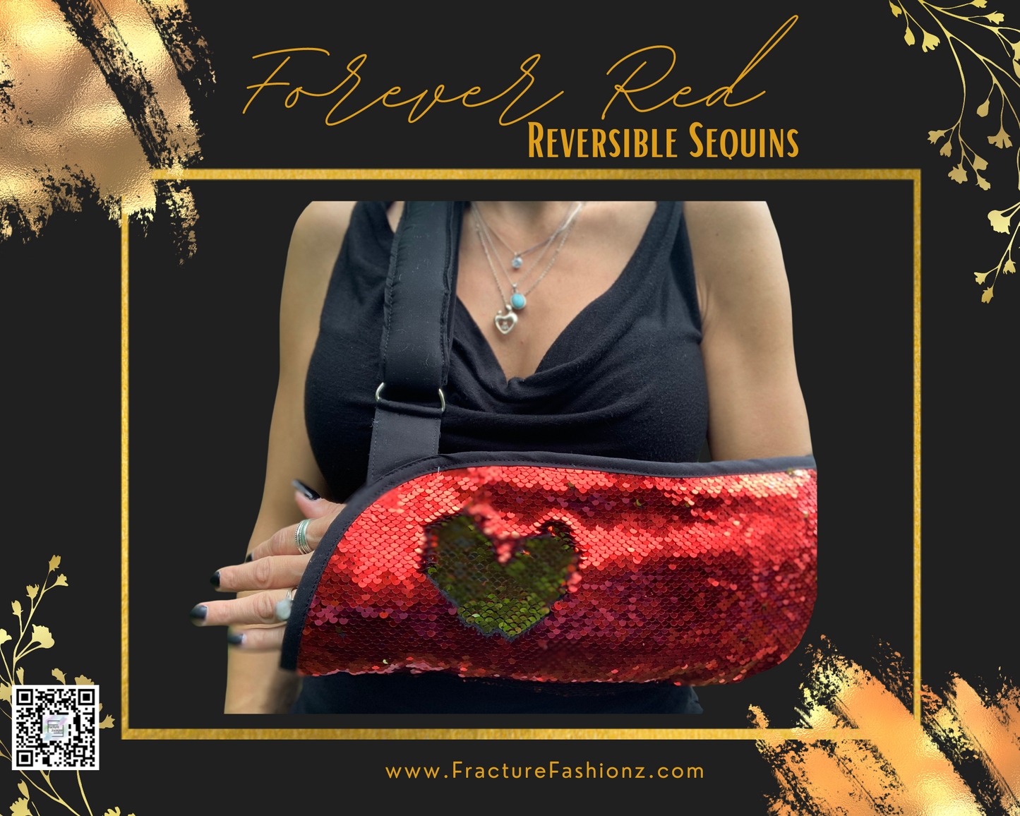 Arm Sling | Forever Red Sequins Arm Sling