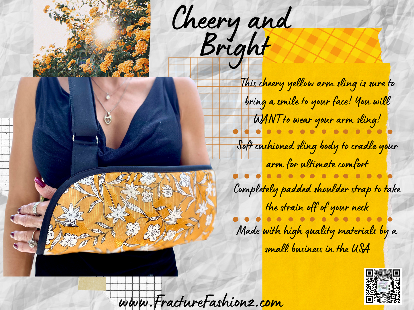 Arm Sling | Cheery and Bright Designer Arm Sling