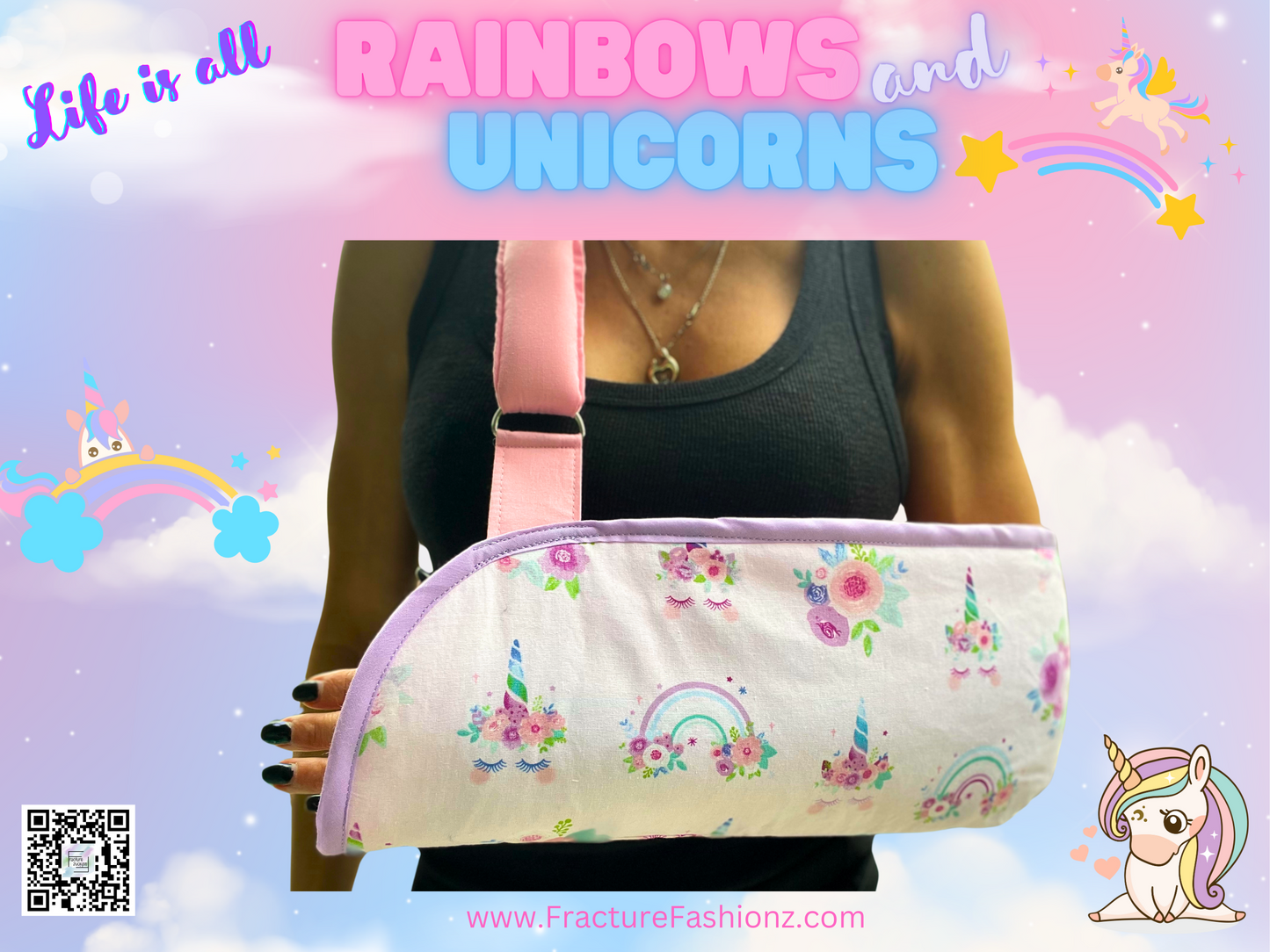 Rainbows & Unicorns Arm Sling