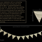Bunting | Champagne Gold Tossed Sequins Bunting, Golden Anniversary, Elegant Decor, Party Flag