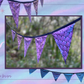 Bunting | Holographic Mermaid Scales Bunting, Birthday Party Flag