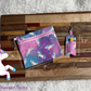 Whimsical Unicorn Lip Balm Holder Makeup Accessory Bag