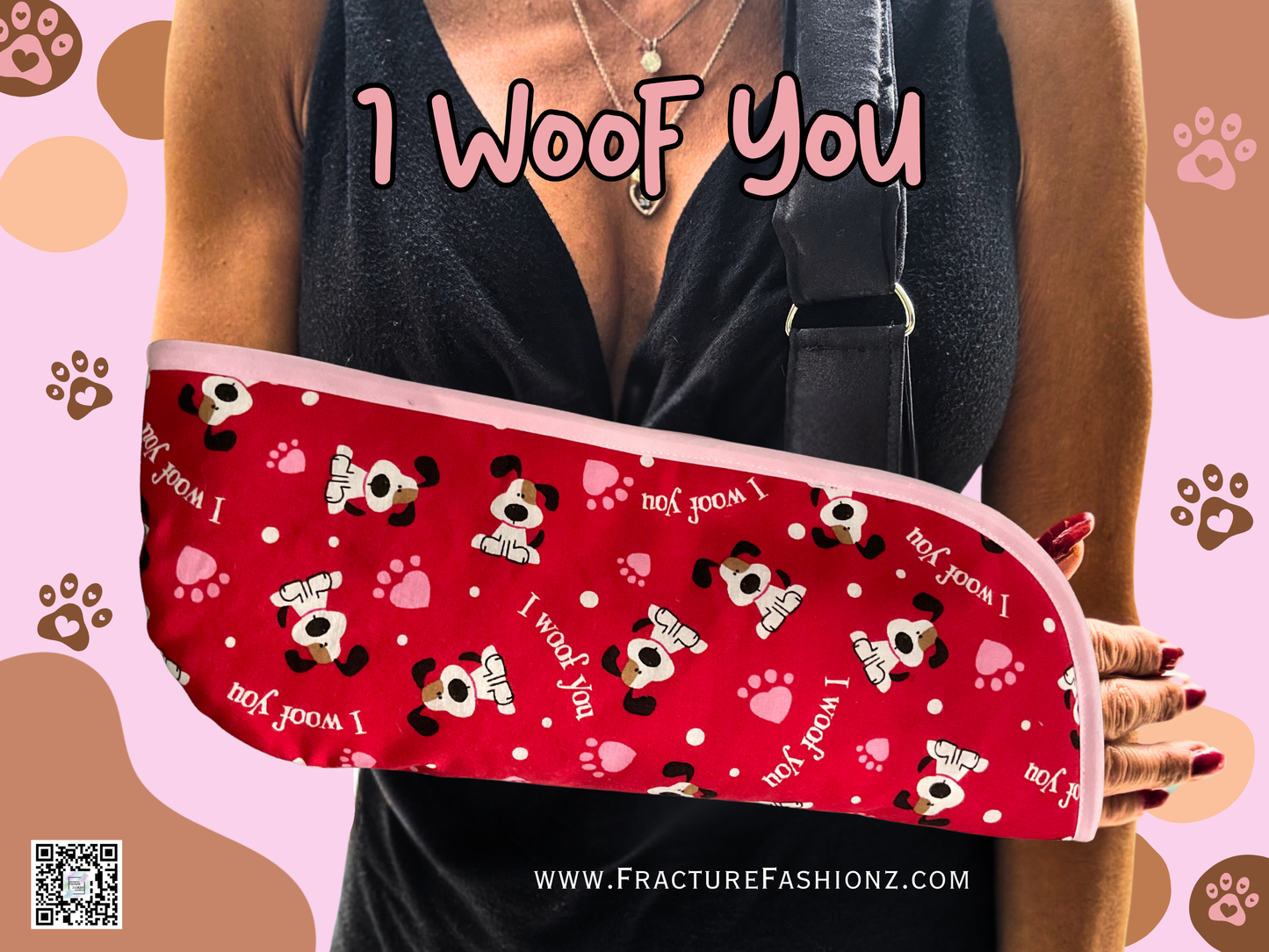 Écharpe de bras | Écharpe de bras pour chien Je t'aime