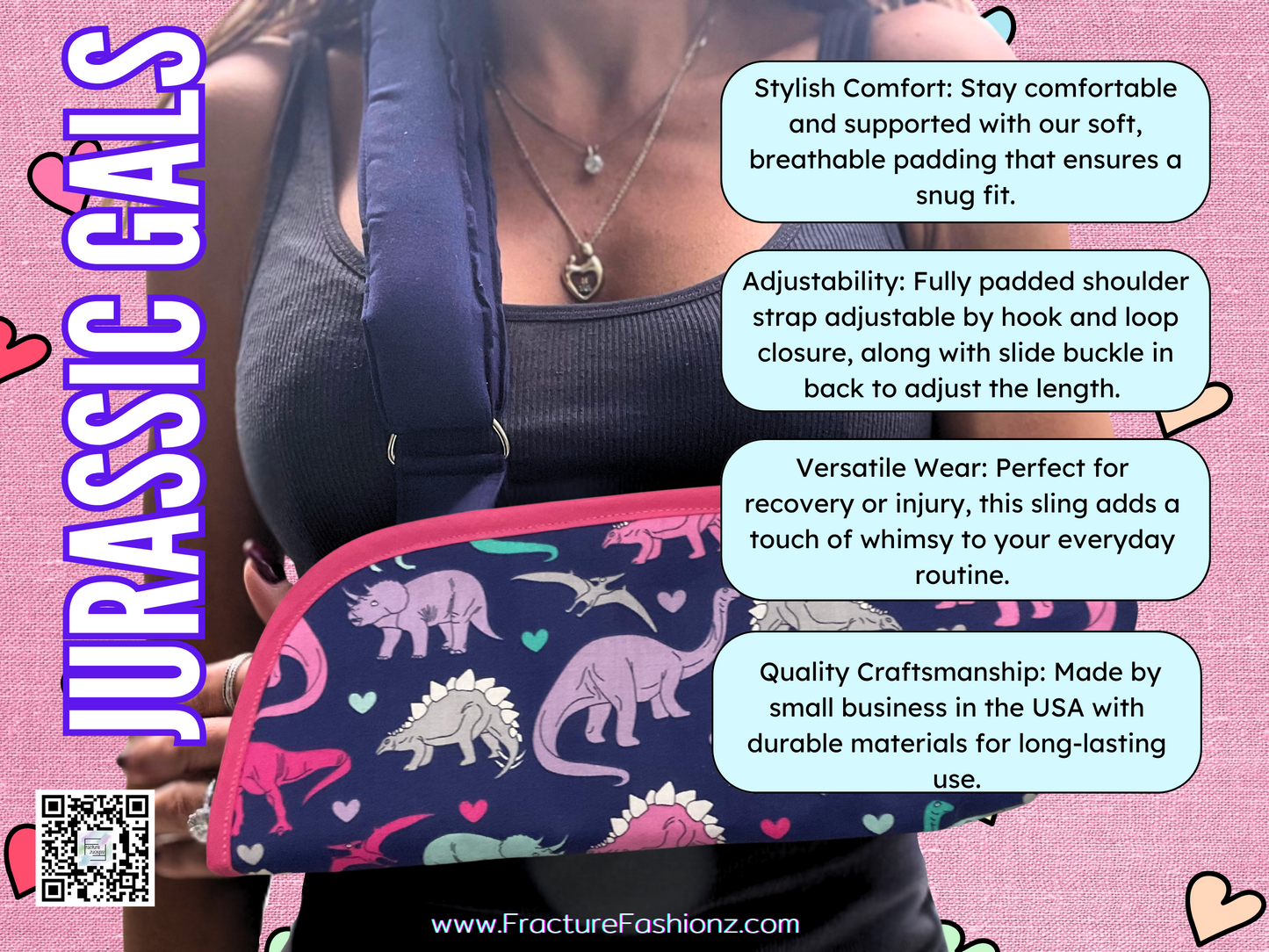 Jurassic Gals Dinosaurs Arm Sling