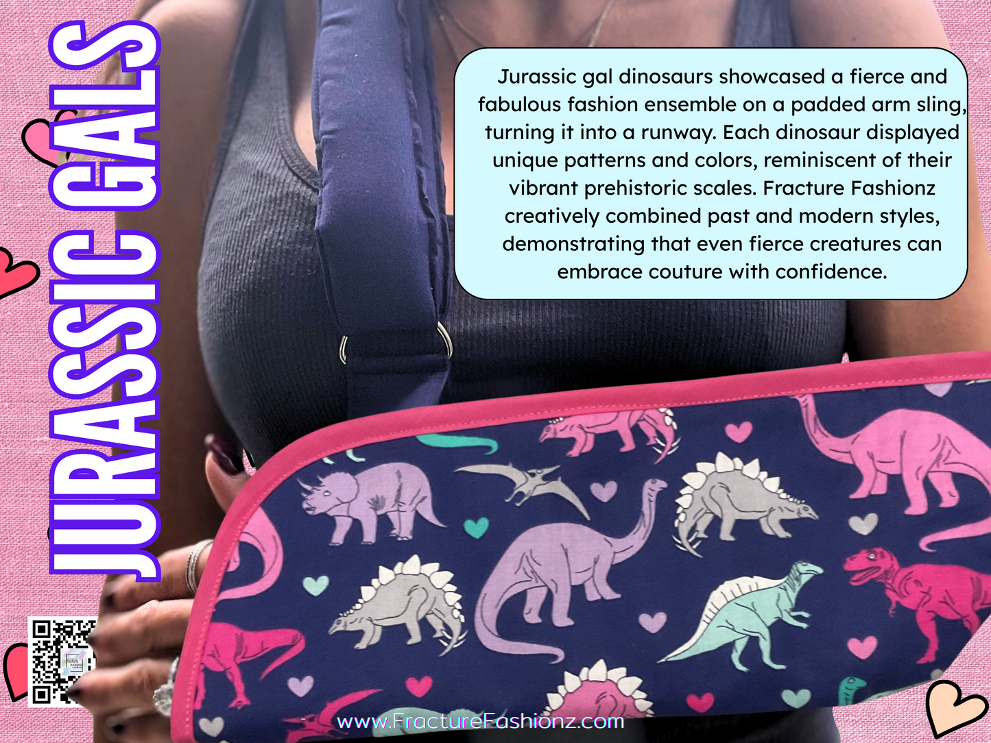 Jurassic Gals Dinosaurs Arm Sling