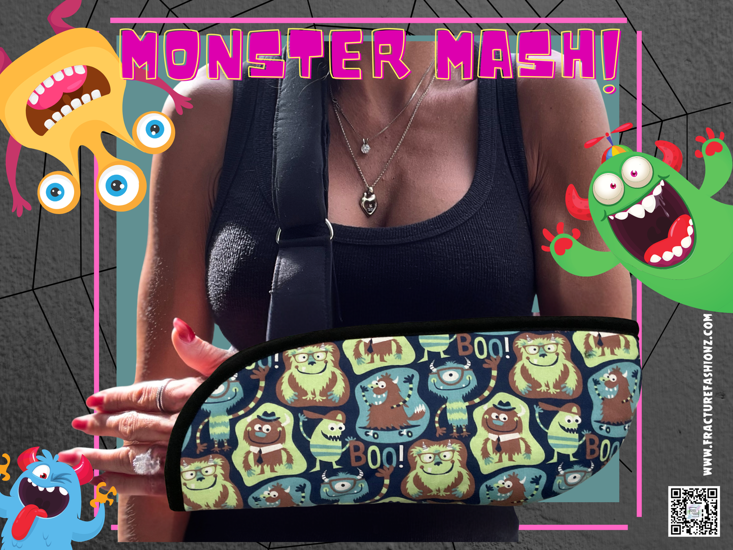 Écharpe de bras | Écharpe de bras rembourrée Monster Mash