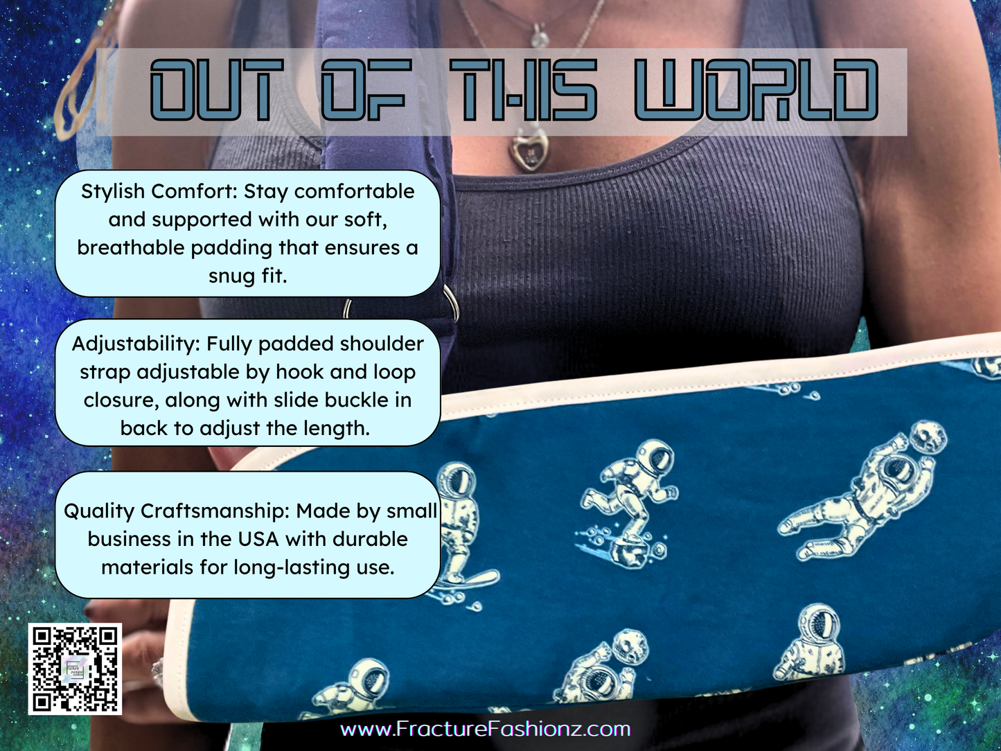 Arm Sling | Out of this World Arm Sling - astronaut space