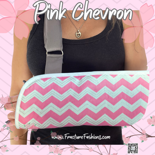 Arm Sling | Chevron Padded Arm Sling - Pink