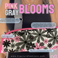 Écharpe de Bras | Écharpe de Bras Motif Fleurs Roses et Grises