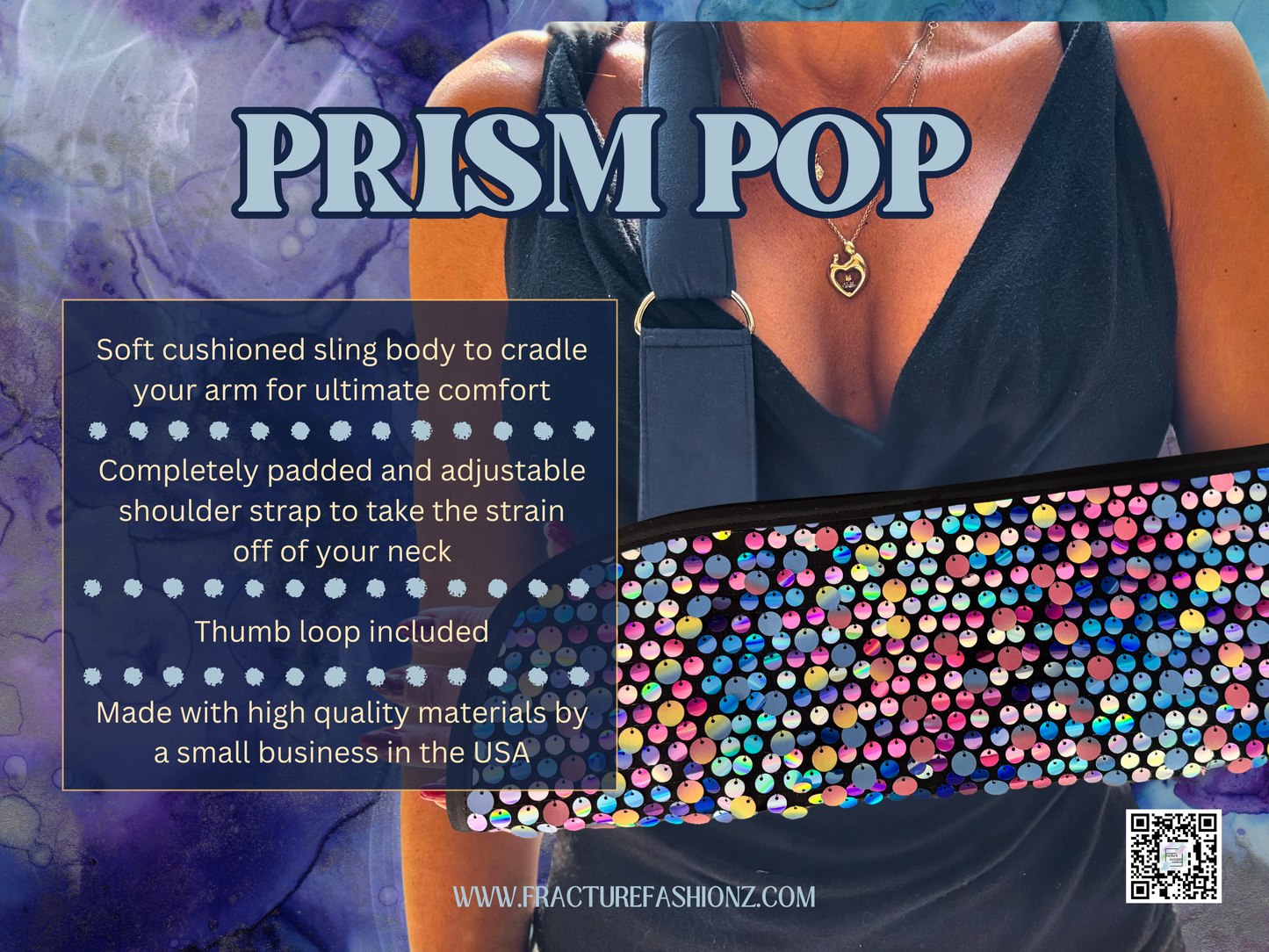Arm Sling | Prism Pop Sequin Fashion Arm Sling