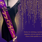 Sash | Custom Regal Purple Sequin and Gold Sash